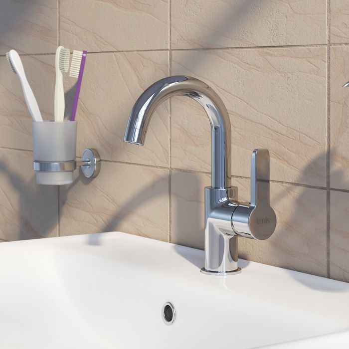 Смеситель для умывальника IDDIS Sena с поворотным изливом  SENSBR0i01 - 1