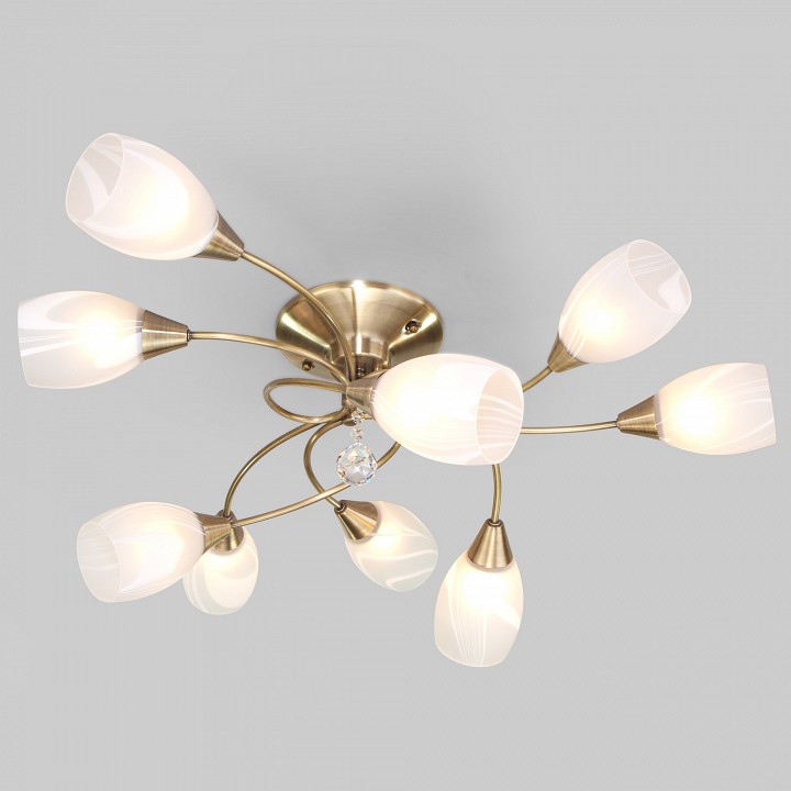 Потолочная люстра Eurosvet Virginia 2275/9 античная бронза - 0