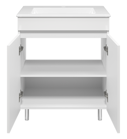 Тумба с раковиной Misty Енисей 70 белая глянцевая УТ000015475 - 1