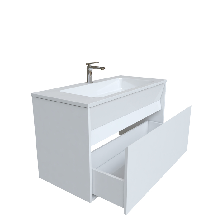 Тумба с умывальником подвесная с ящиками ESP10W0i95K - 4