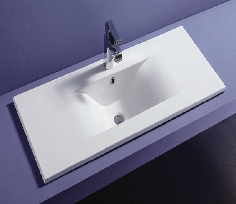 Раковина встраиваемая CeramaLux N 121 см белый  JY-807-120 - 0