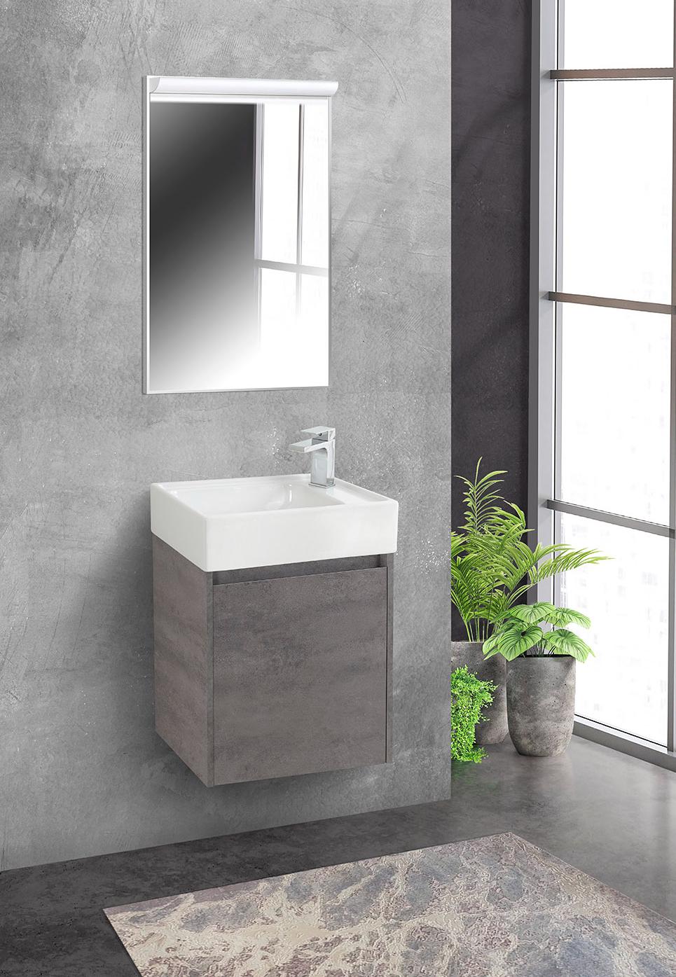 Тумба под раковину Belbagno Kraft Mini 50 R серый KRAFT MINI-500/260-1A-SO-CG-R - 4