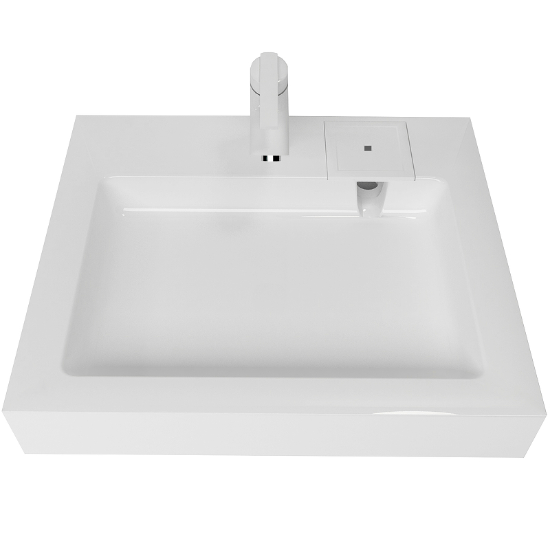 Раковина Stella Polar Солярис 60х50 на стиральную машину белый  SP-00000831 - 0