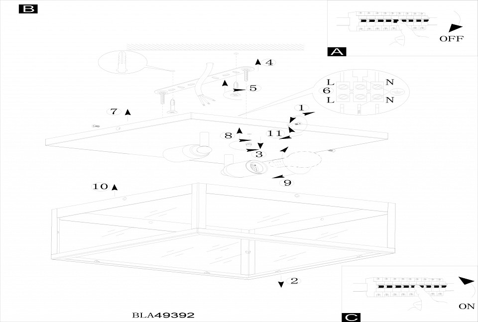Потолочный светильник Eglo Charterhouse 49392 - 1