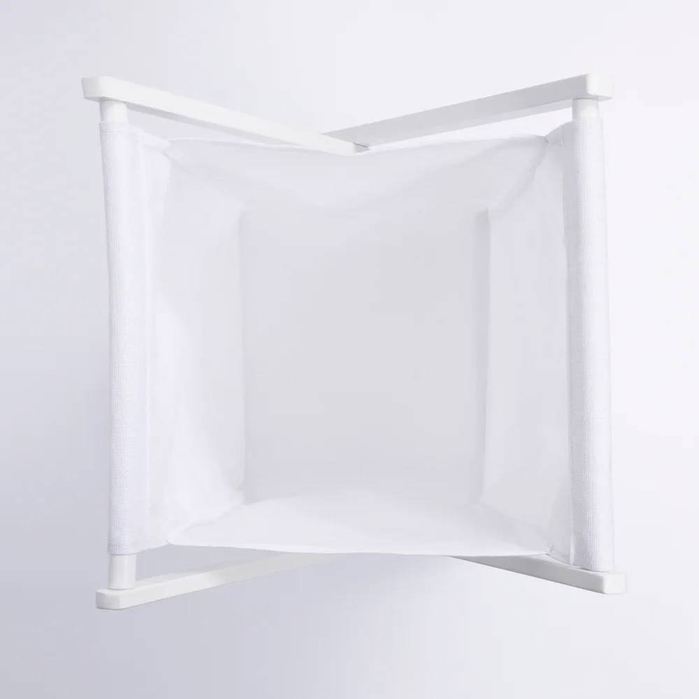 Корзина для белья Wasserkraft Nau светлое дерево - белый WB-773-L - 3