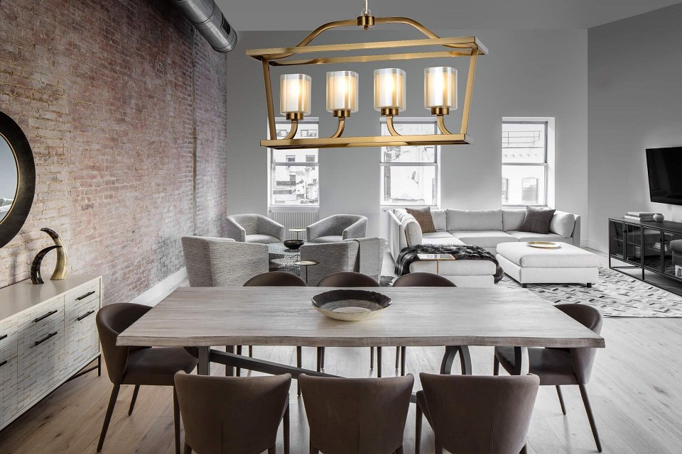 Подвесная люстра LUMINA DECO Atlanta LDP 1222-4 MD - 1