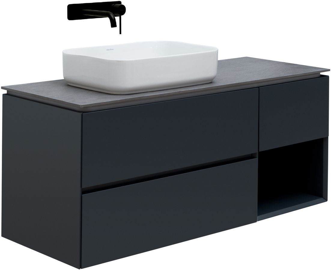 Тумба под раковину Allen Brau Infinity 120 L черный матовый 1.21005.AM - 1