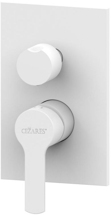 Смеситель Cezares Ovest DEV3-BIO С ВНУТРЕННЕЙ ЧАСТЬЮ, для душа, белый OVEST-DEV3-BIO - 0