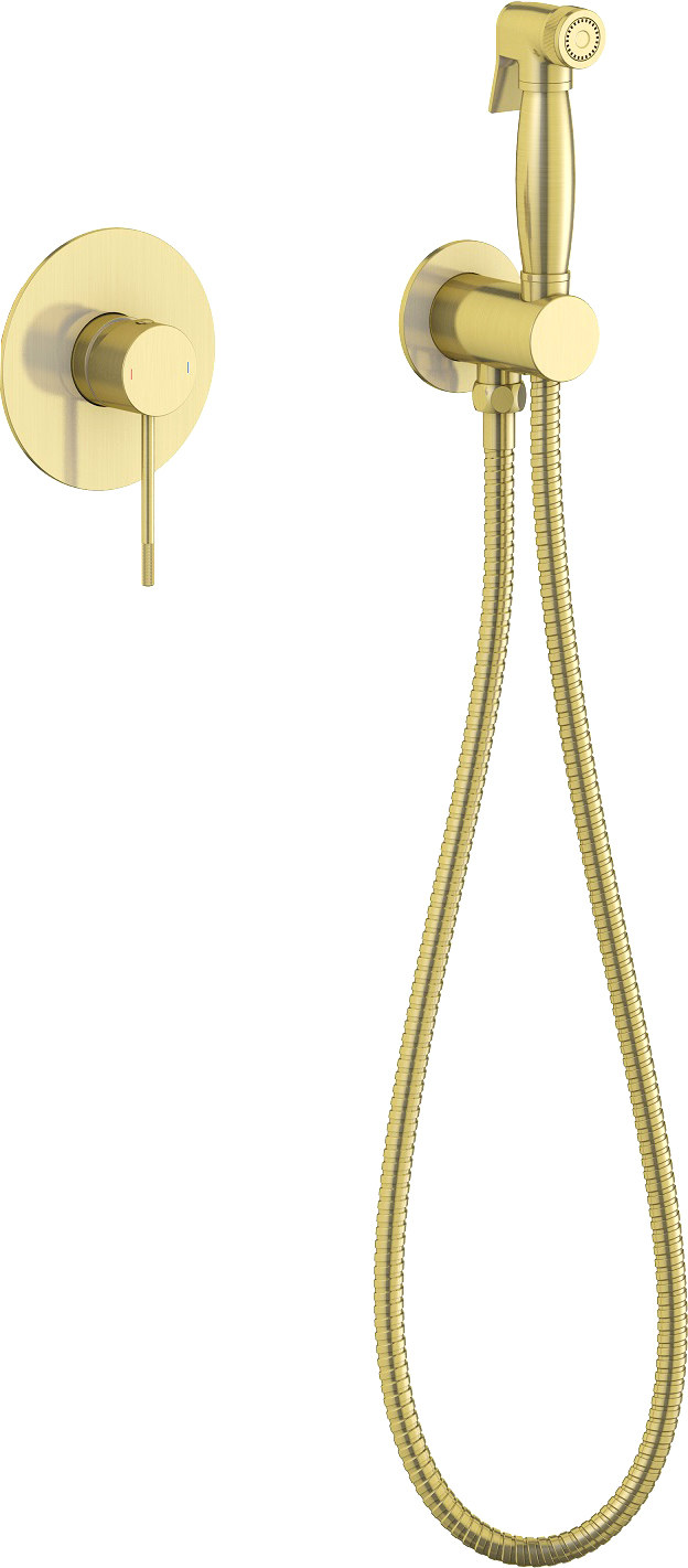 Гигиенический душ Timo Saona со смесителем, золото 2389/17SM - 0