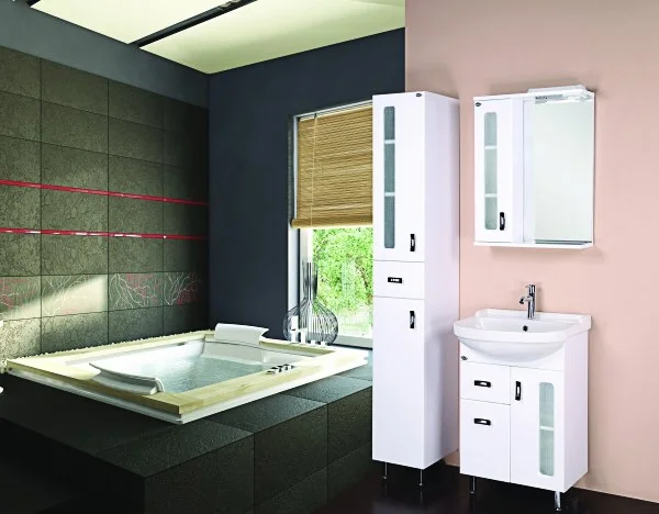 Зеркало-шкаф Onika Кристалл 58 L с подсветкой, белый  205817 - 4