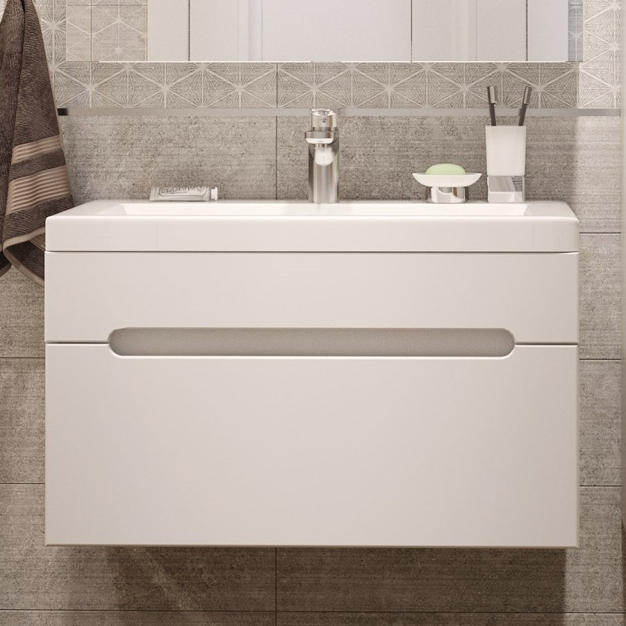 Тумба с раковиной DIWO Коломна 80, подвесная 462689 - 0