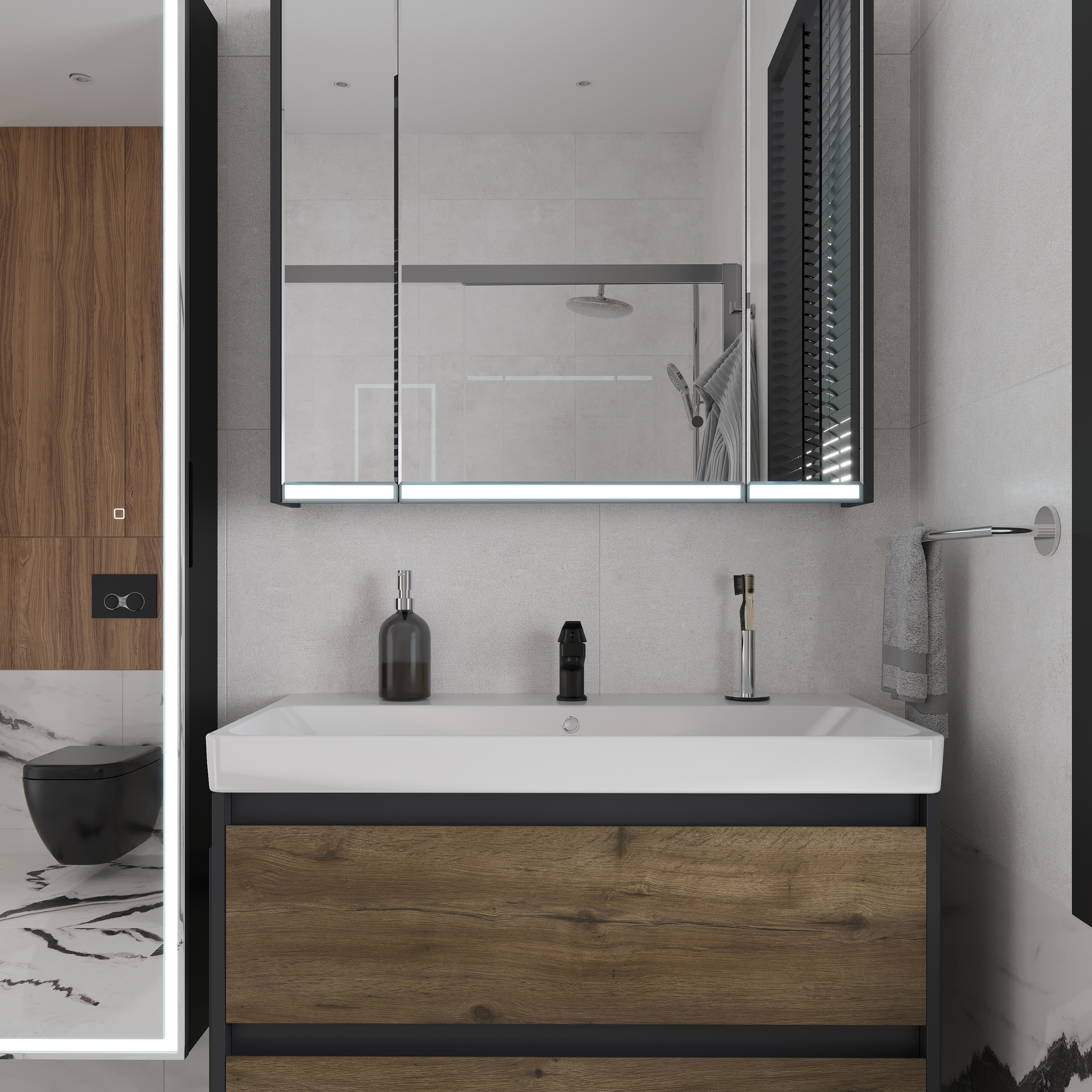 Смеситель для раковины DIWO Смоленск SM-02b черный - 1