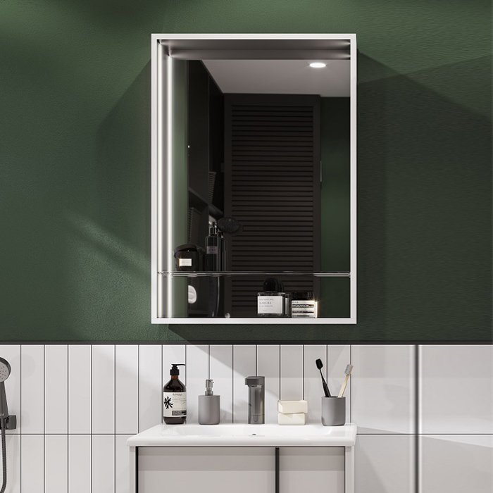 Зеркало Aquaton Ривьера 60 с подсветкой белый 1A238902RVX20 - 2