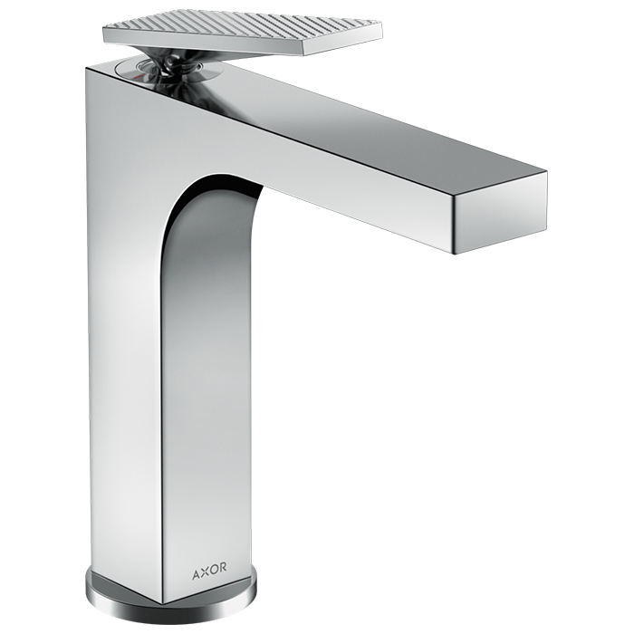 AX Citterio Смеситель для раковины 160, с незап. сливом, с текстурой, хром 39081000 - 0