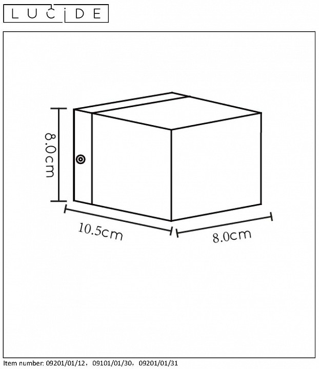 Настенный светильник Lucide Devi 09201/01/30 - 2