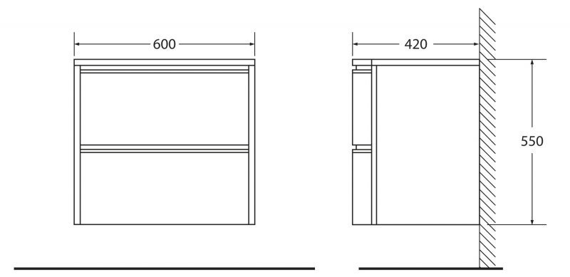Раковина мебельная Belbagno Prospero 100 белый BB1000DVB - 4