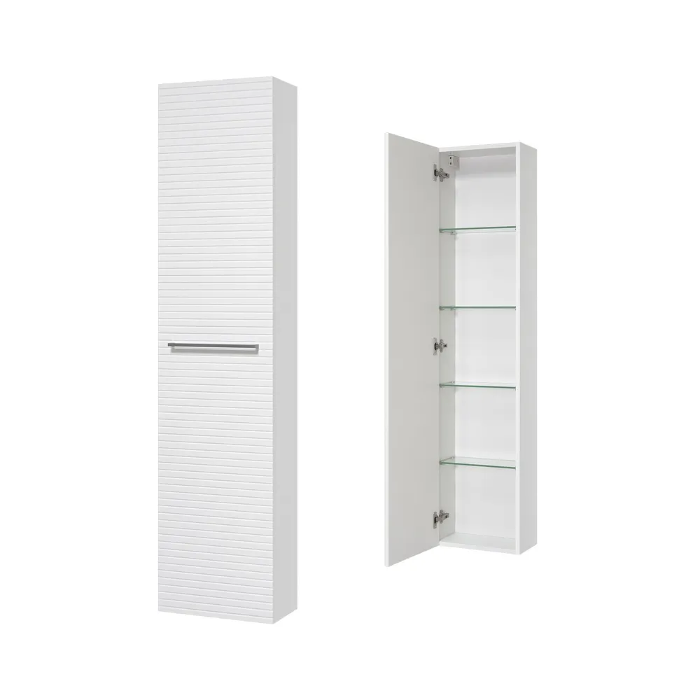 Шкаф-пенал Brevita Catania 35 левый белый  CAT-05035-074Л - 2