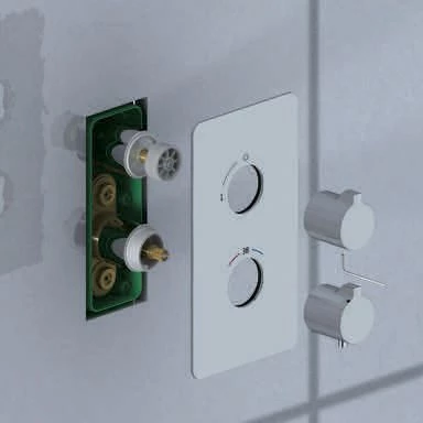 Душевая система встроенная с термостатом Timo Petruma SX-5019/17SM золото матовое - 5