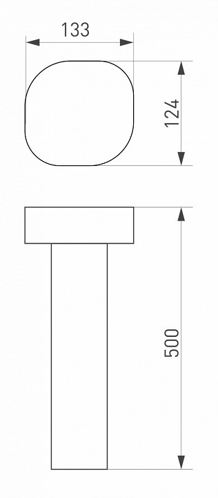 Уличный светодиодный светильник Arlight LGD-Swamp-Boll-H500-7W Warm3000 029968 - 3