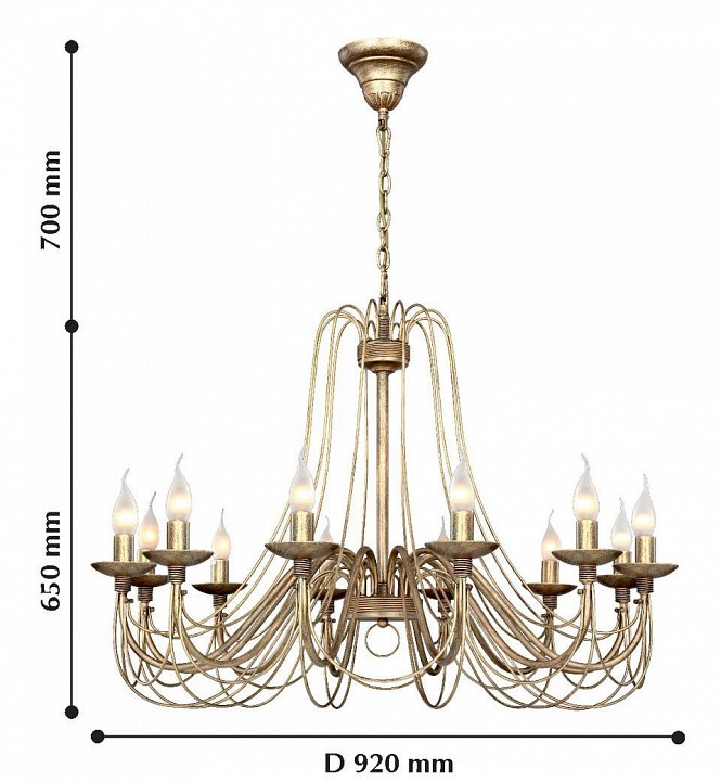 Подвесная люстра F-promo Chateau 2163-12P - 1