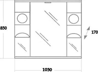 Комплект мебели Onika Флорена 105 белый - 8
