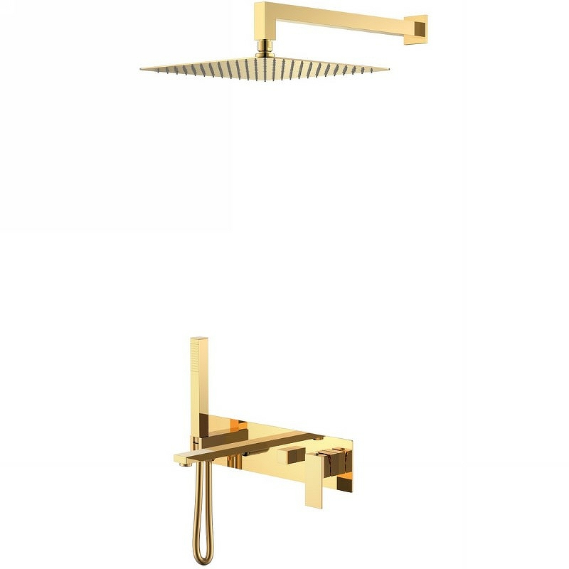 Душевой комплект Boheme Qubic золото глянцевый 474-G - 0