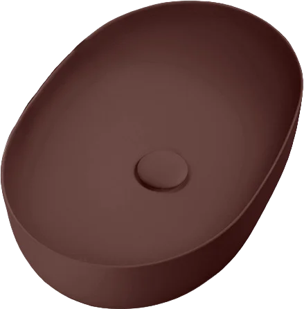 Раковина накладная Kerasan Nolita 60 бургундский матовый  534375 - 0