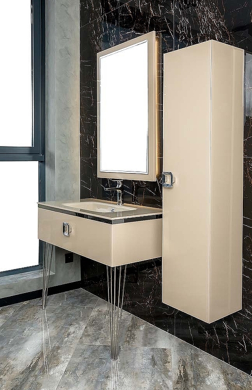 Тумба под раковину Armadi Art Lucido 100 бежевый 770-100-CP - 2