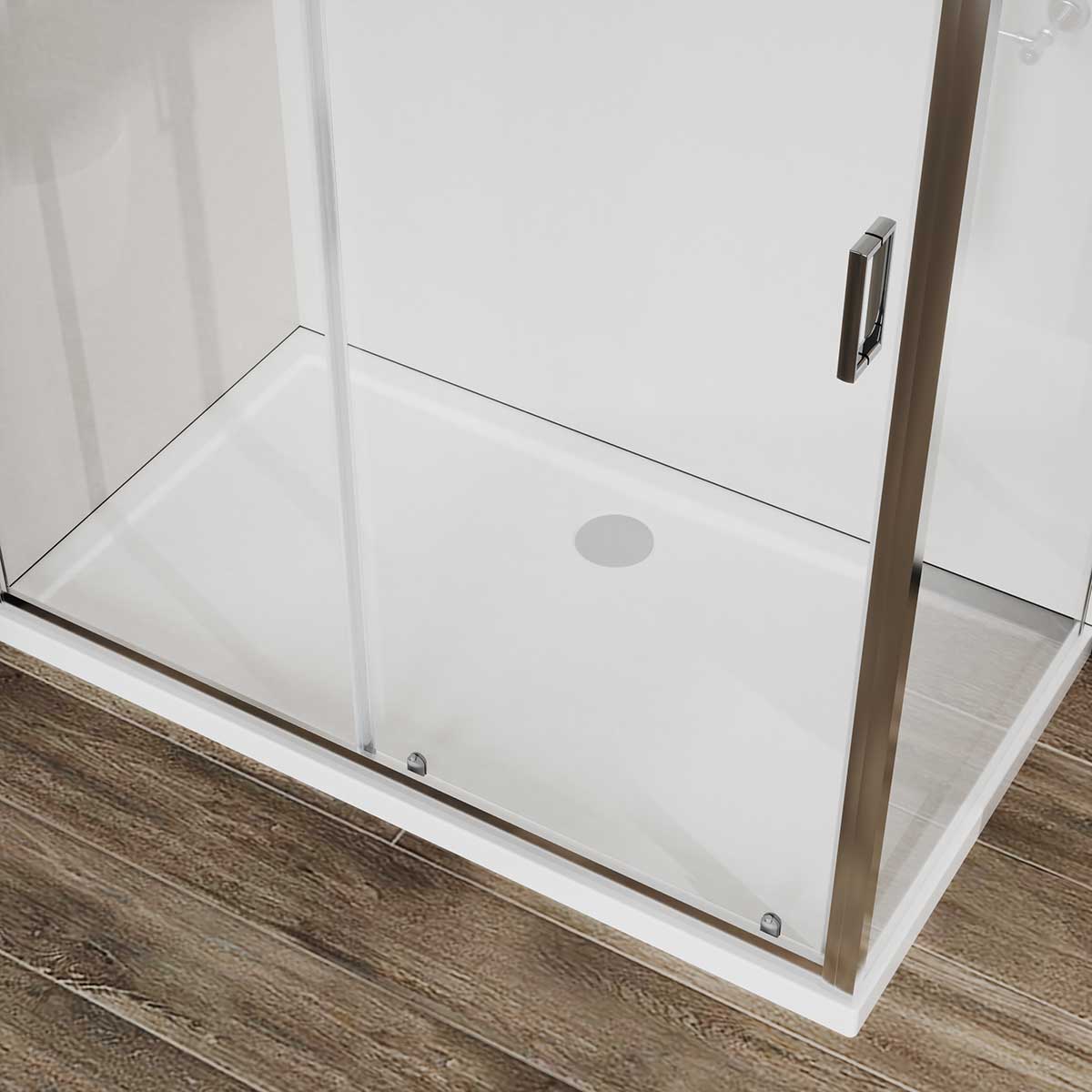 Душевой уголок Vincea City 120х90 профиль хром стекло прозрачное VSR-5CT9012CL - 1