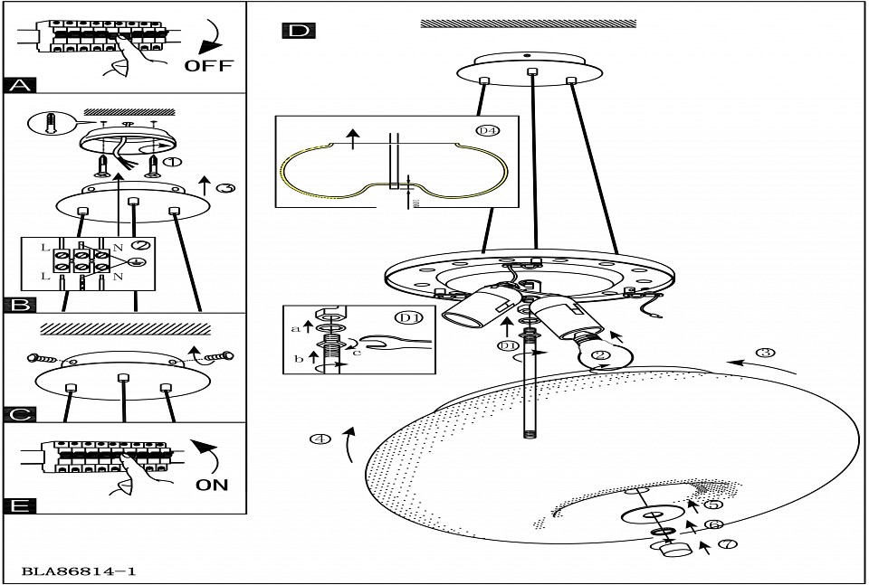 Подвесной светильник Eglo ПРОМО Optica 86814 - 1