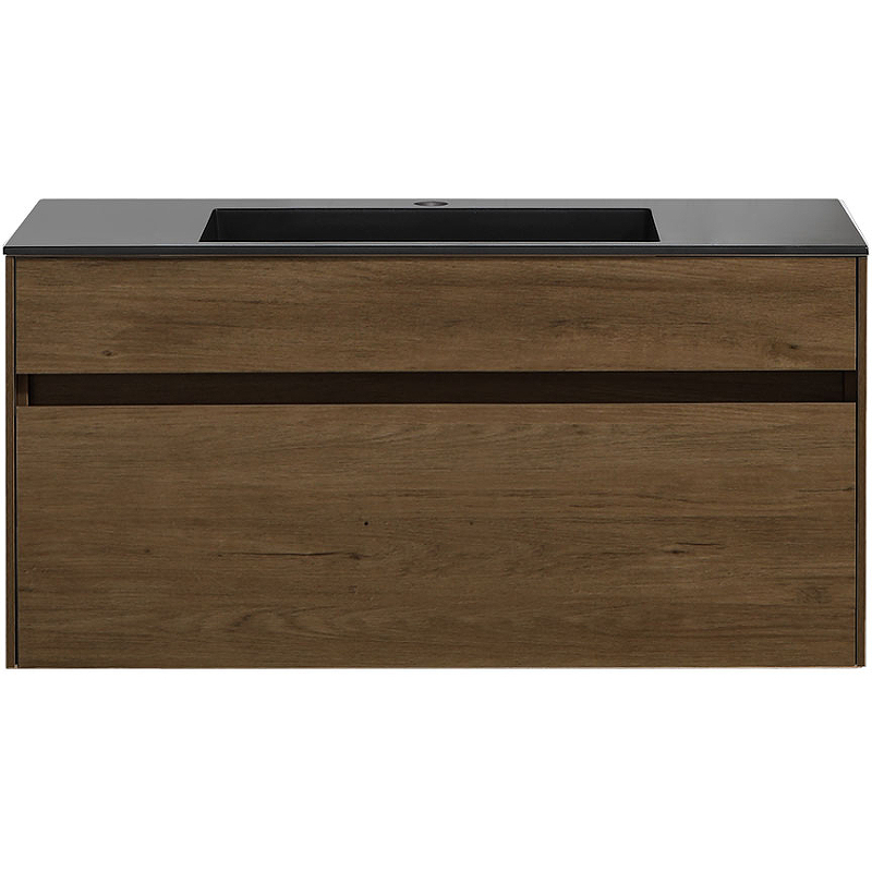 Тумба под раковину Vincea Luka 100 1 ящик темное дерево VMC-2C100TO - 1