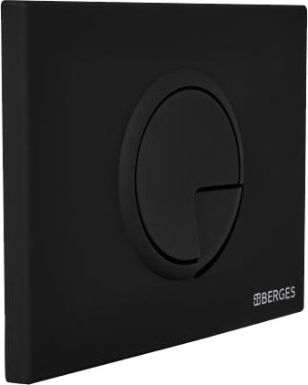 Кнопка смыва Berges Wasserhaus Novum R5 чёрный, матовый 040025 - 1