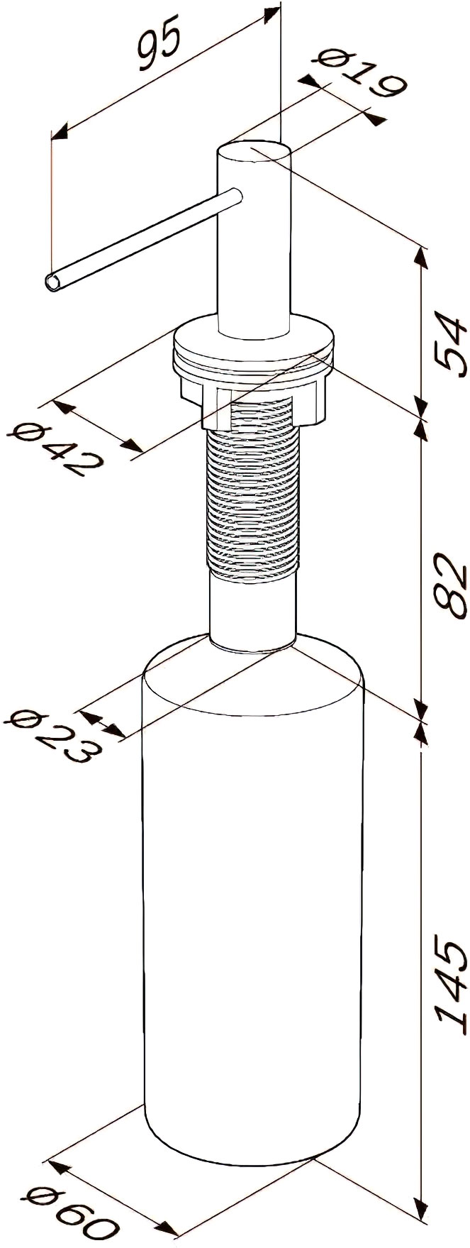 Дозатор AM.PM Gem A9037200 хром - 6