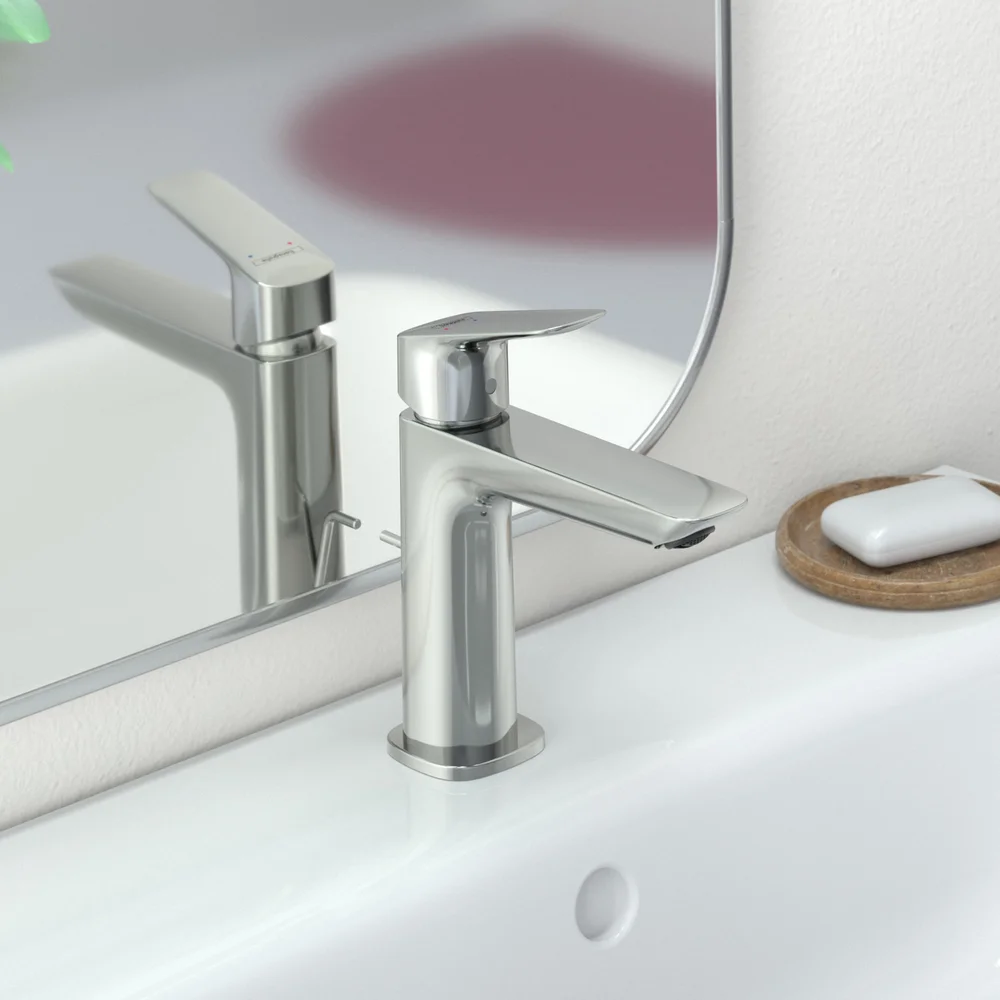 Смеситель для раковины Hansgrohe Logis Fine 110 с донным клапаном хром 71251000 - 2