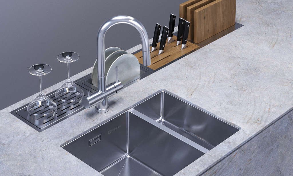 Мойка кухонная Omoikiri Taki 58-2-U/IF L 4993768 - 2