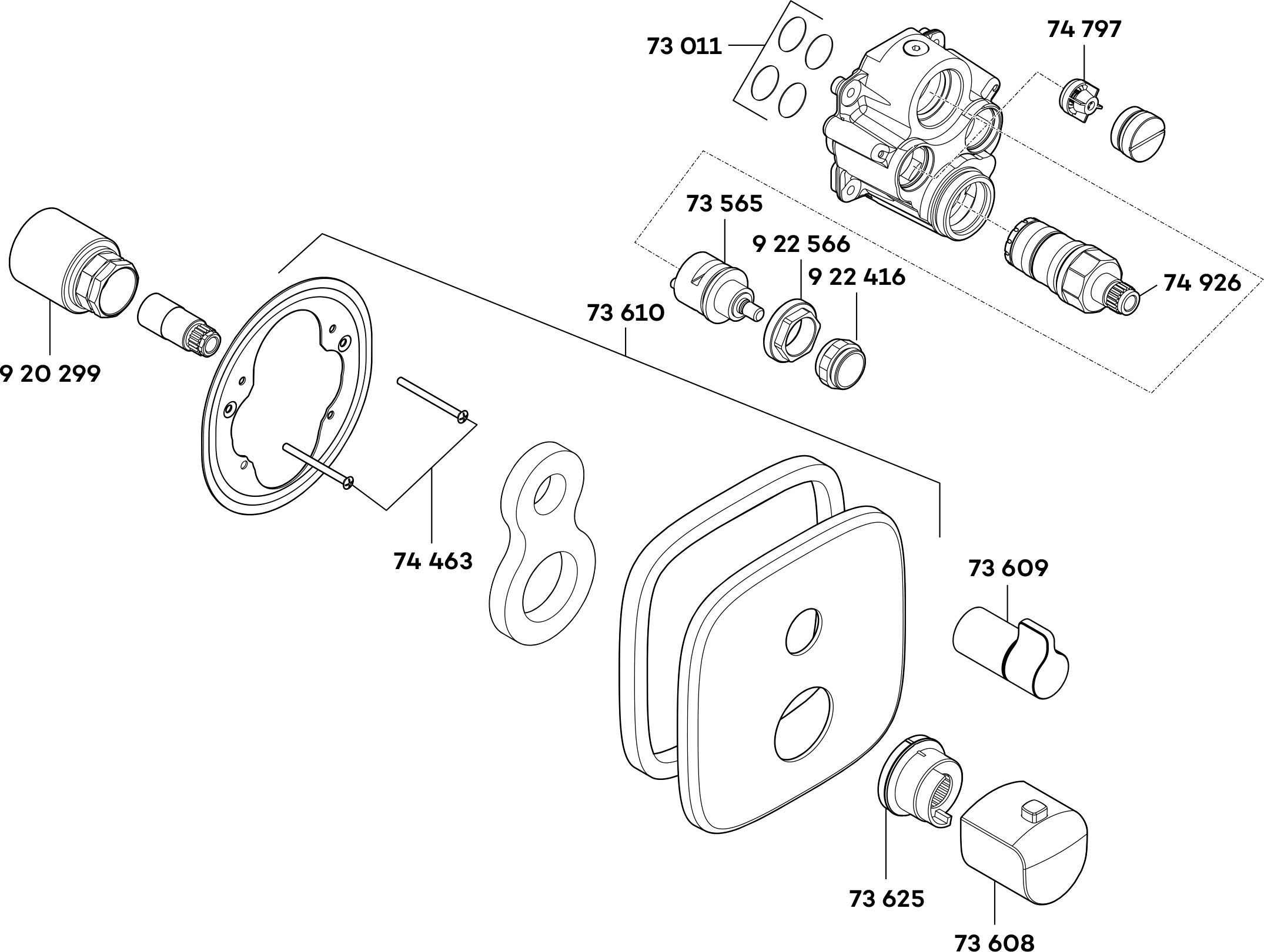 Термостат Kludi Ameo 418350575 для душа - 1