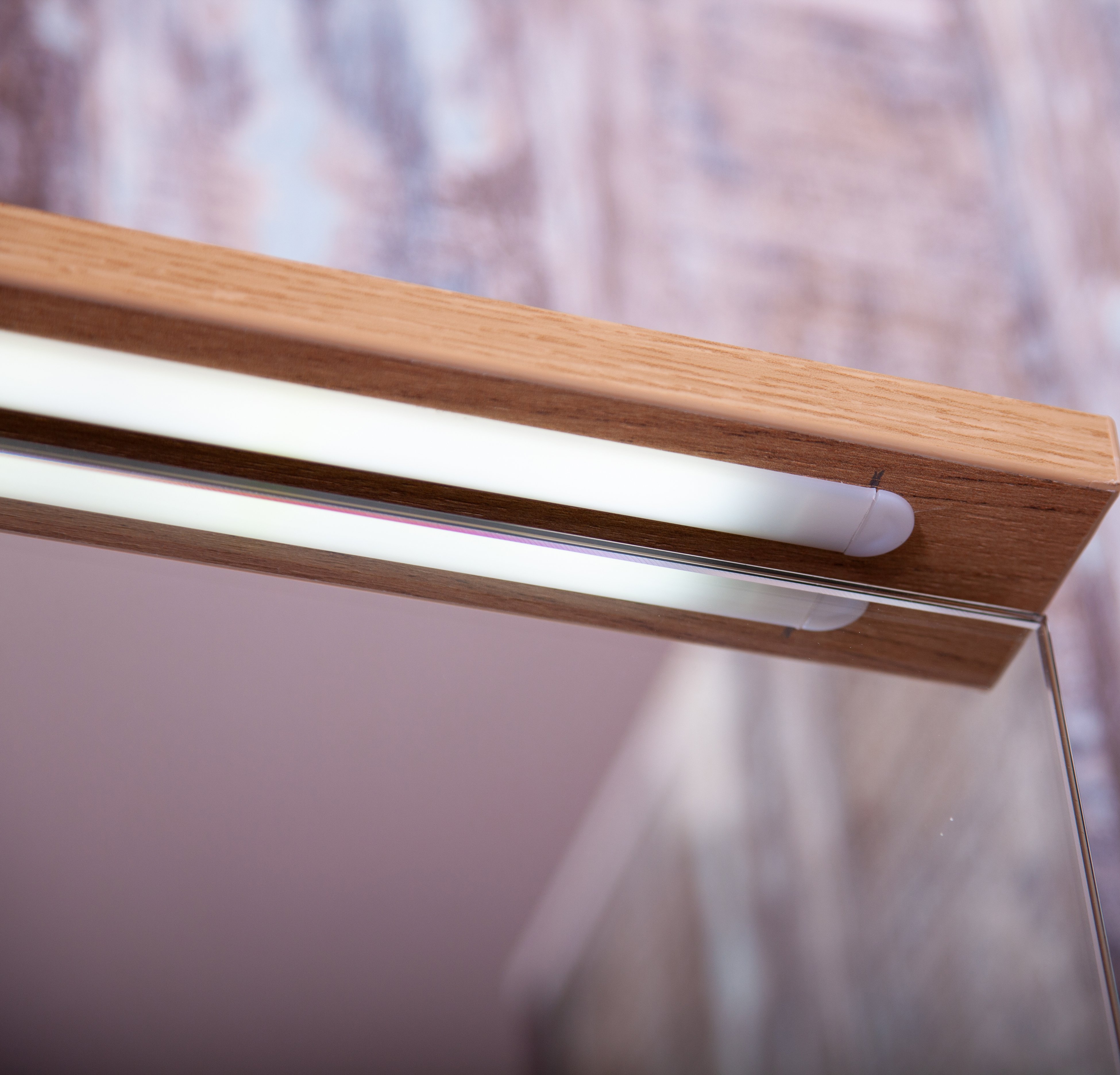 Зеркало-шкаф Бриклаер Фостер 50 R, дуб золотой, с подсветкой 4627125414701 - 3