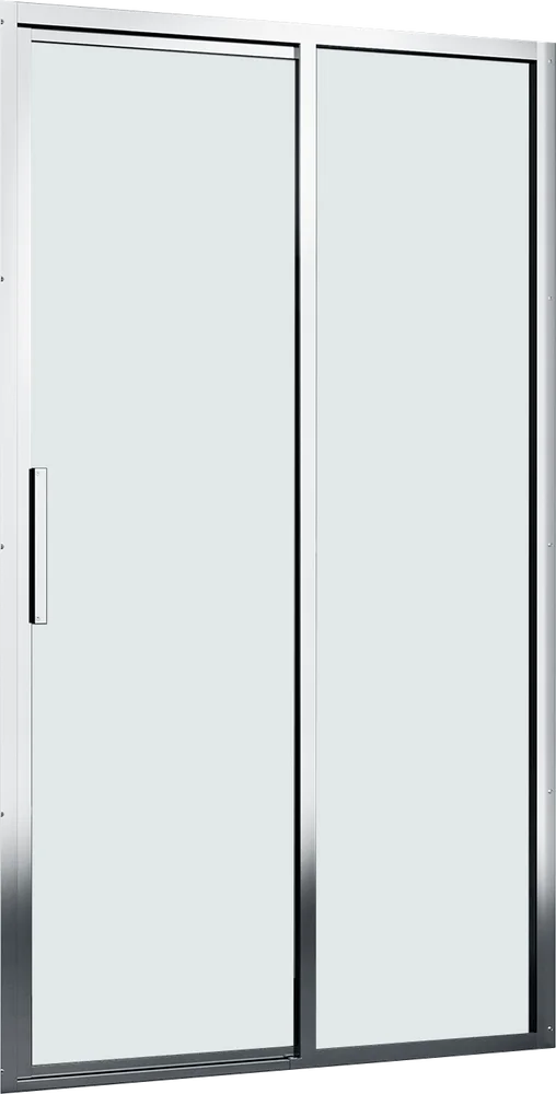 Душевая дверь в нишу Wasserkraft Lopau 120х200 R профиль хром стекло прозрачное 32S05R - 0