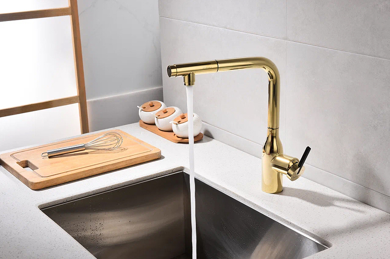 Смеситель для кухни Paulmark Viper золото Vi213105-G - 10