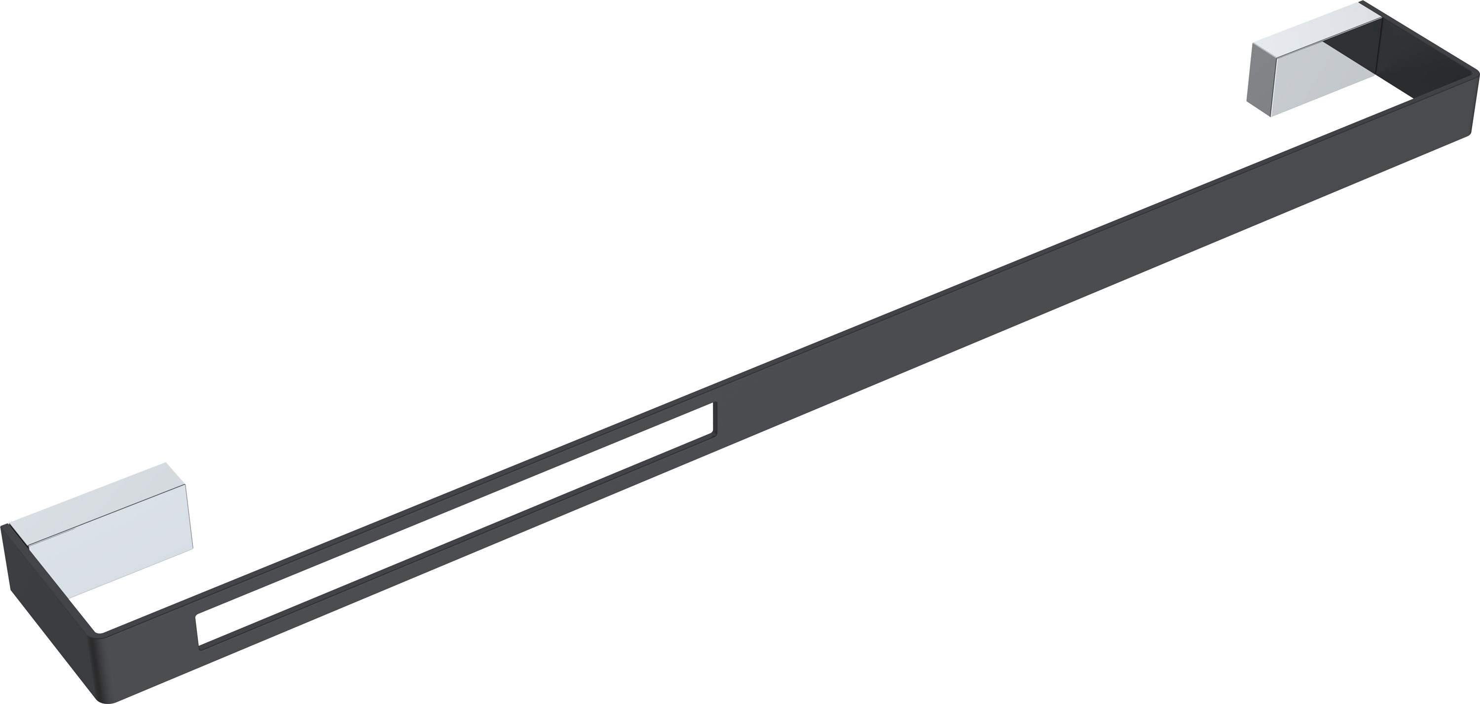 Полотенцедержатель Boheme Q 10942-CR-B Chrome & black - 0