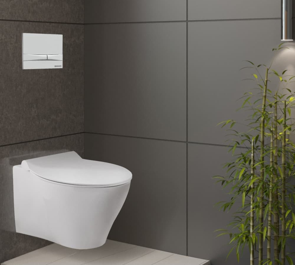 Кнопка смыва Berges Wasserhaus Novum F1 белый, глянец 040051 - 3