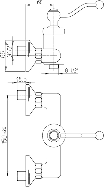 Смеситель для душа Paini Duomo 88OP511 - 2