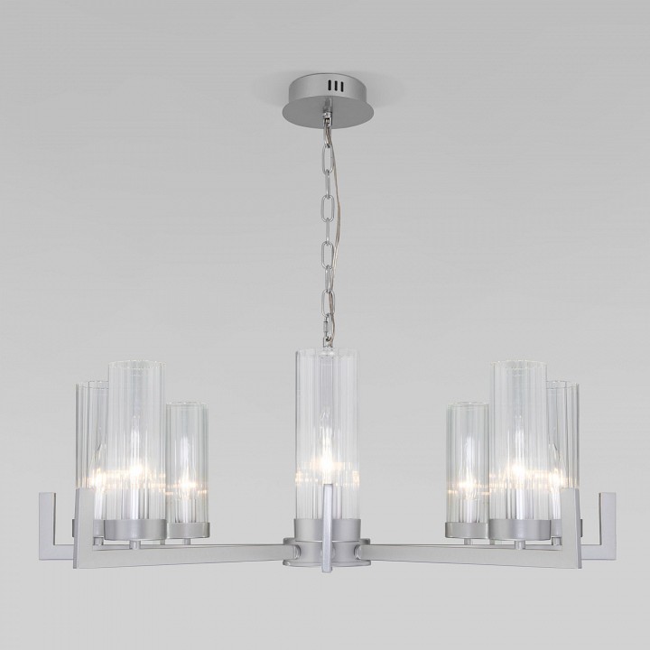 Подвесная люстра Eurosvet Arganie 60133/8 серебро - 2