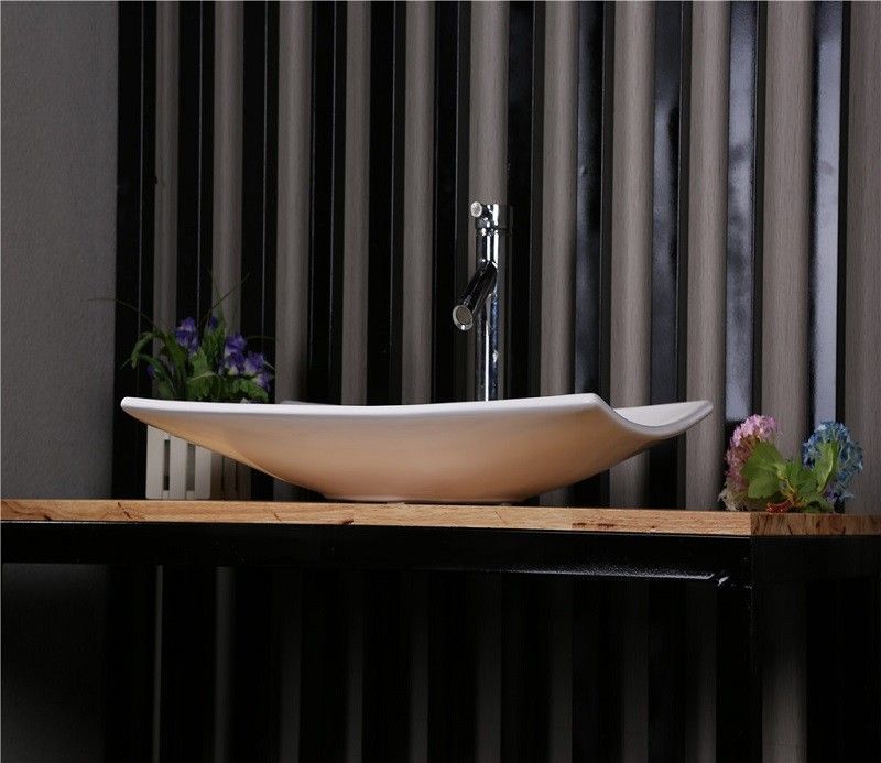 Раковина накладная CeramaLux N 68 см белый  78123В - 3