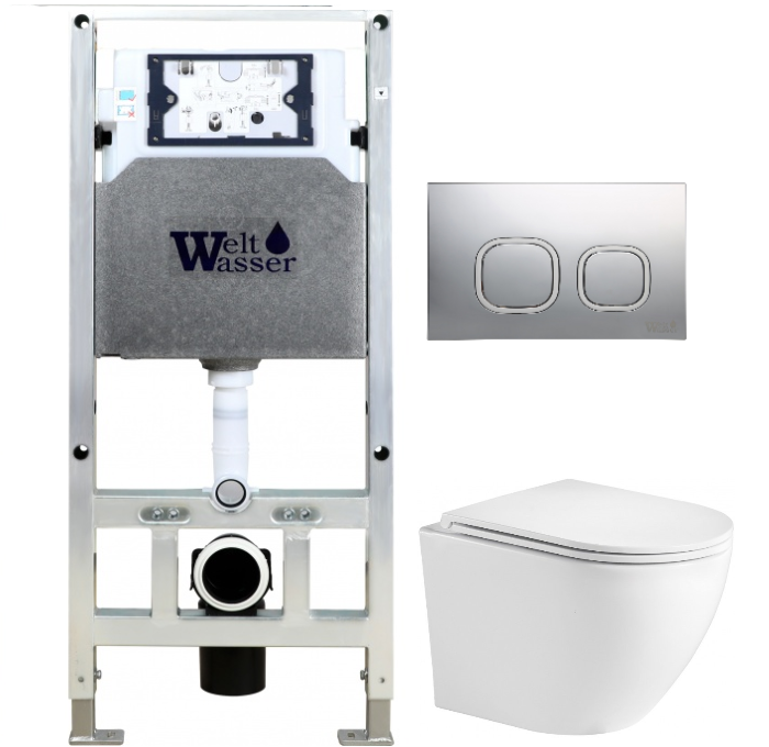 Комплект Weltwasser AMBERG 506 ST + MERZBACH 004 MT-WT + AMBERG RD-MT CR  10000006913 - 0