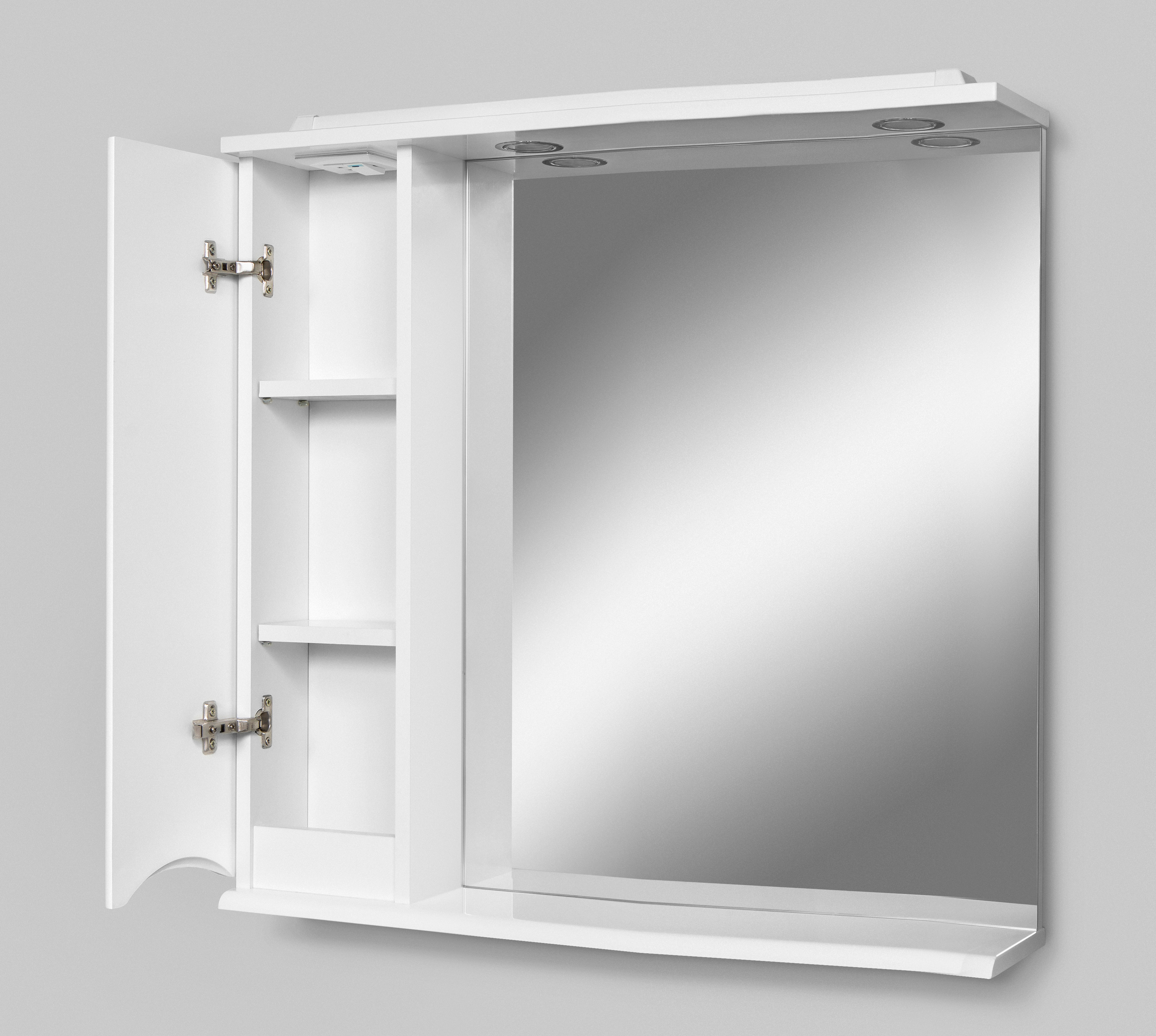 Зеркало-шкаф AM.PM Like 80 L, белый глянец M80MPL0801WG - 4