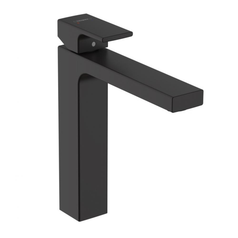 Смеситель для раковины Hansgrohe Vernis Shape с донным клапаном чёрный матовый 71562670 - 0