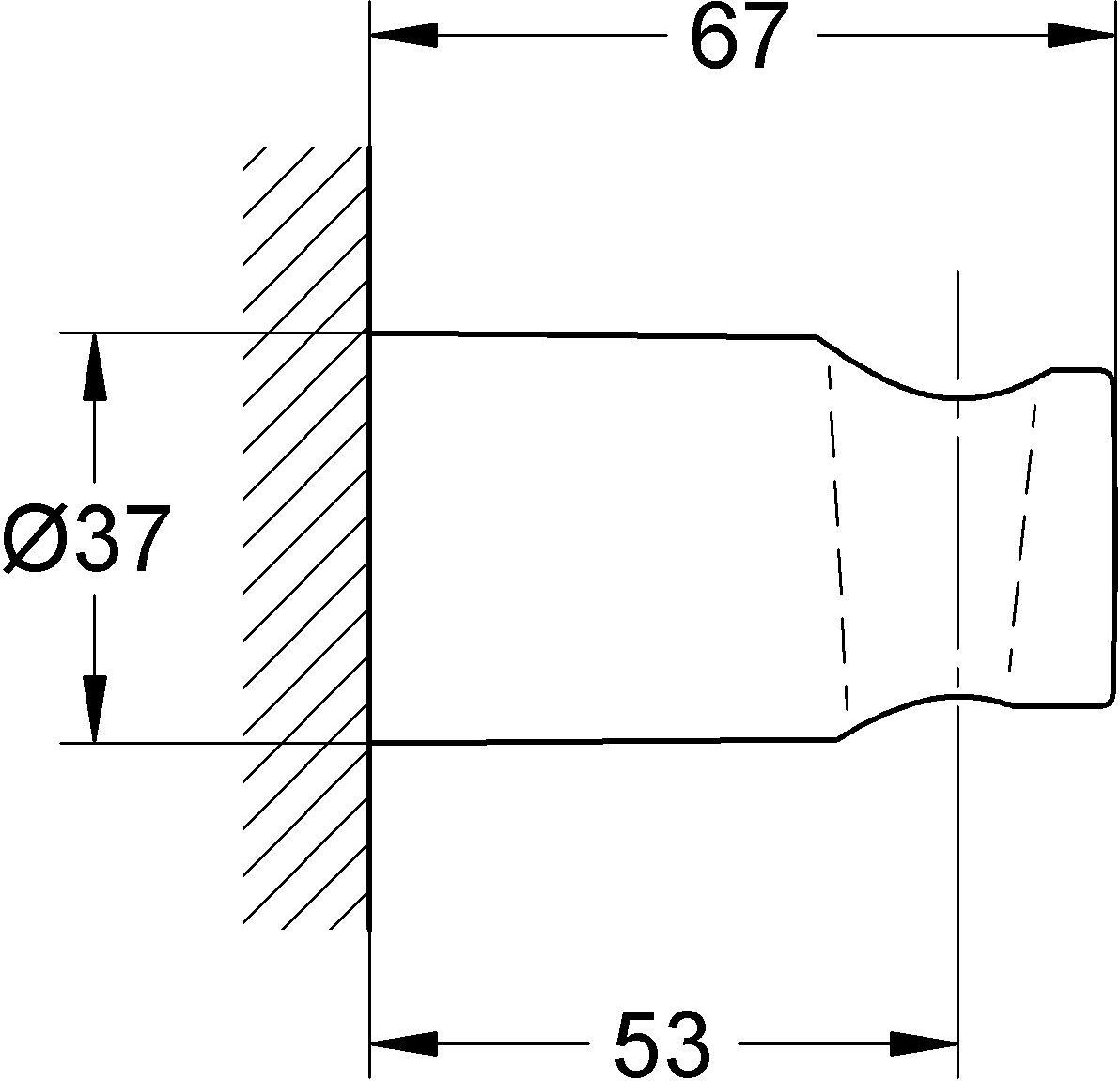 Настенный держатель Grohe Rainshower 27056000 - 2