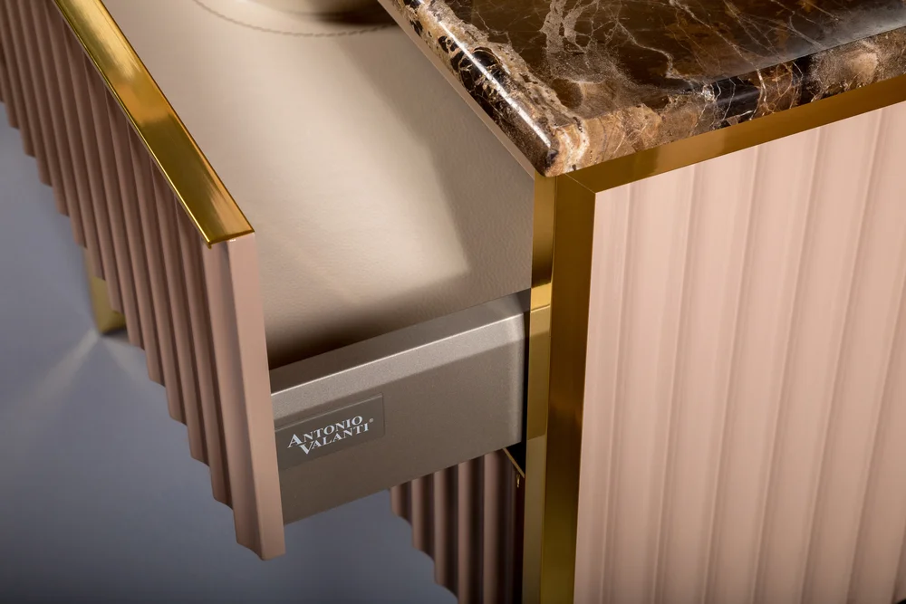 Тумба под раковину чашу Boheme Armadi Art Monaco 100 бежевый глянец - золото 867-100-CPG - 3