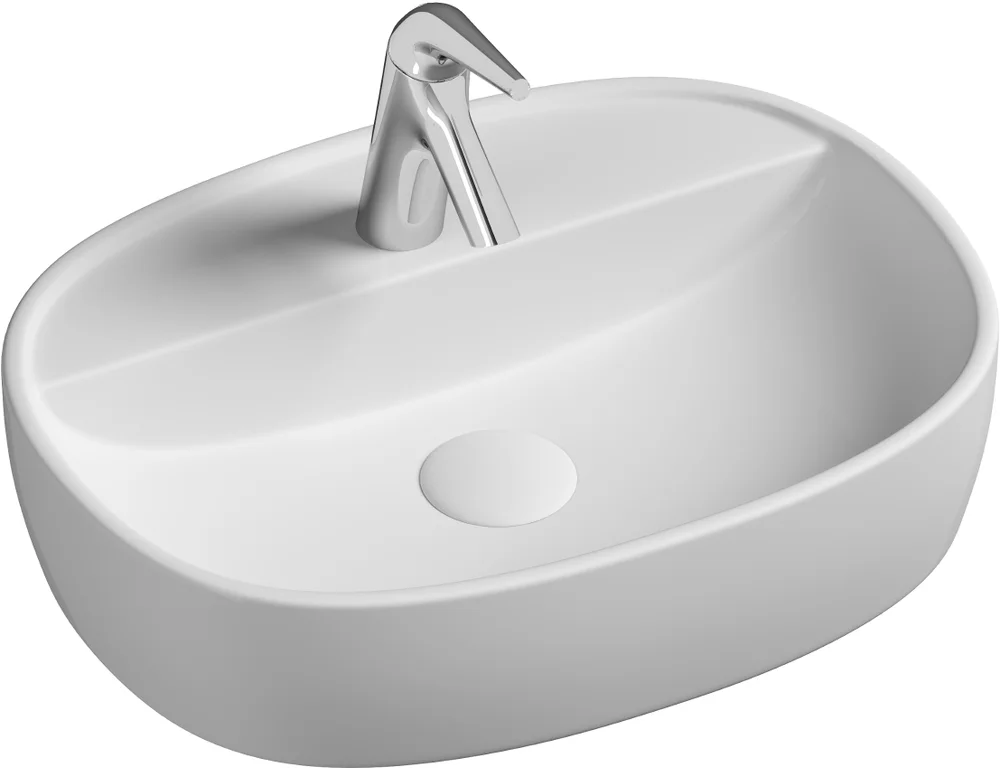 Раковина накладная Ceramica Nova Element 50х38 белая CN6036 - 0